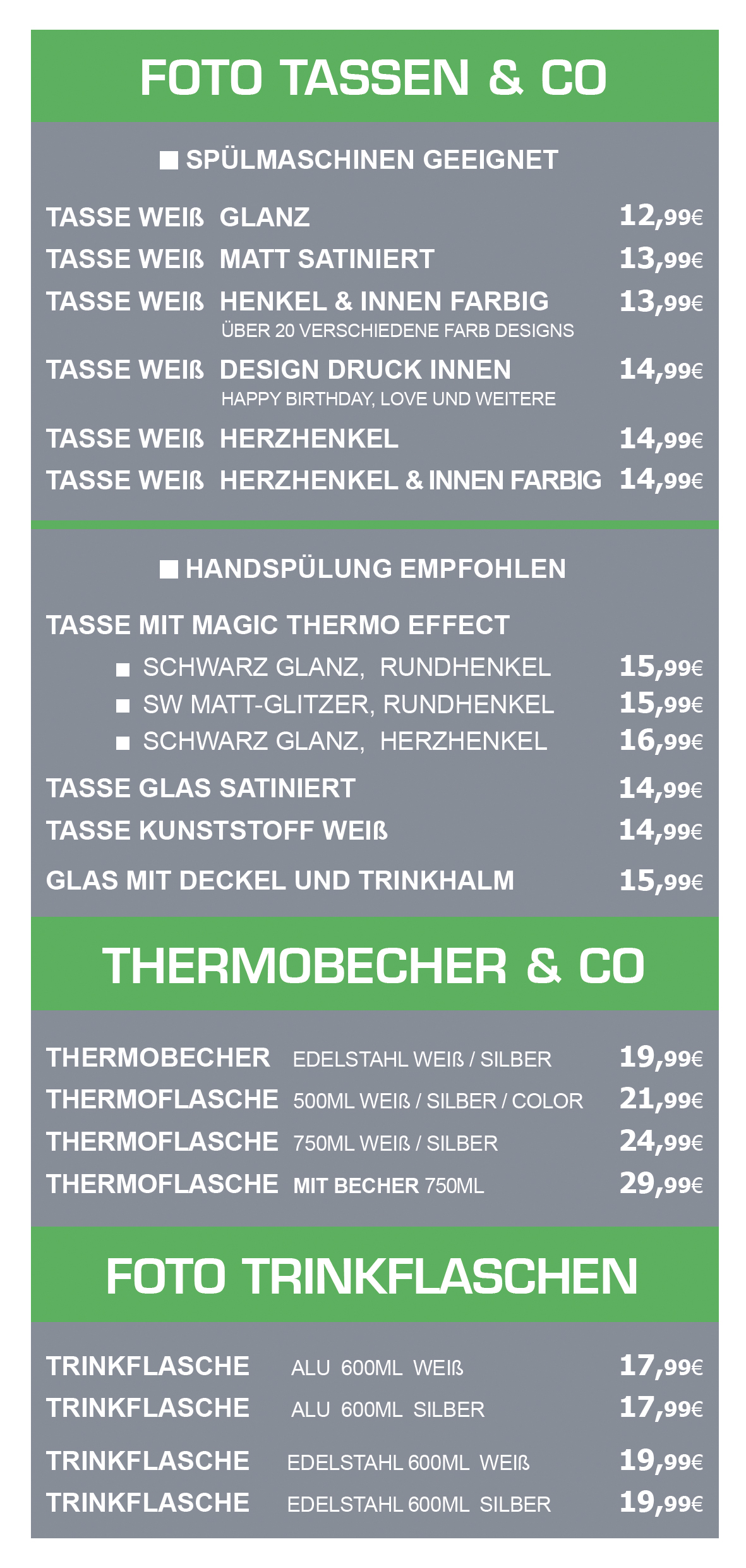 Geschenkartikel-Preise