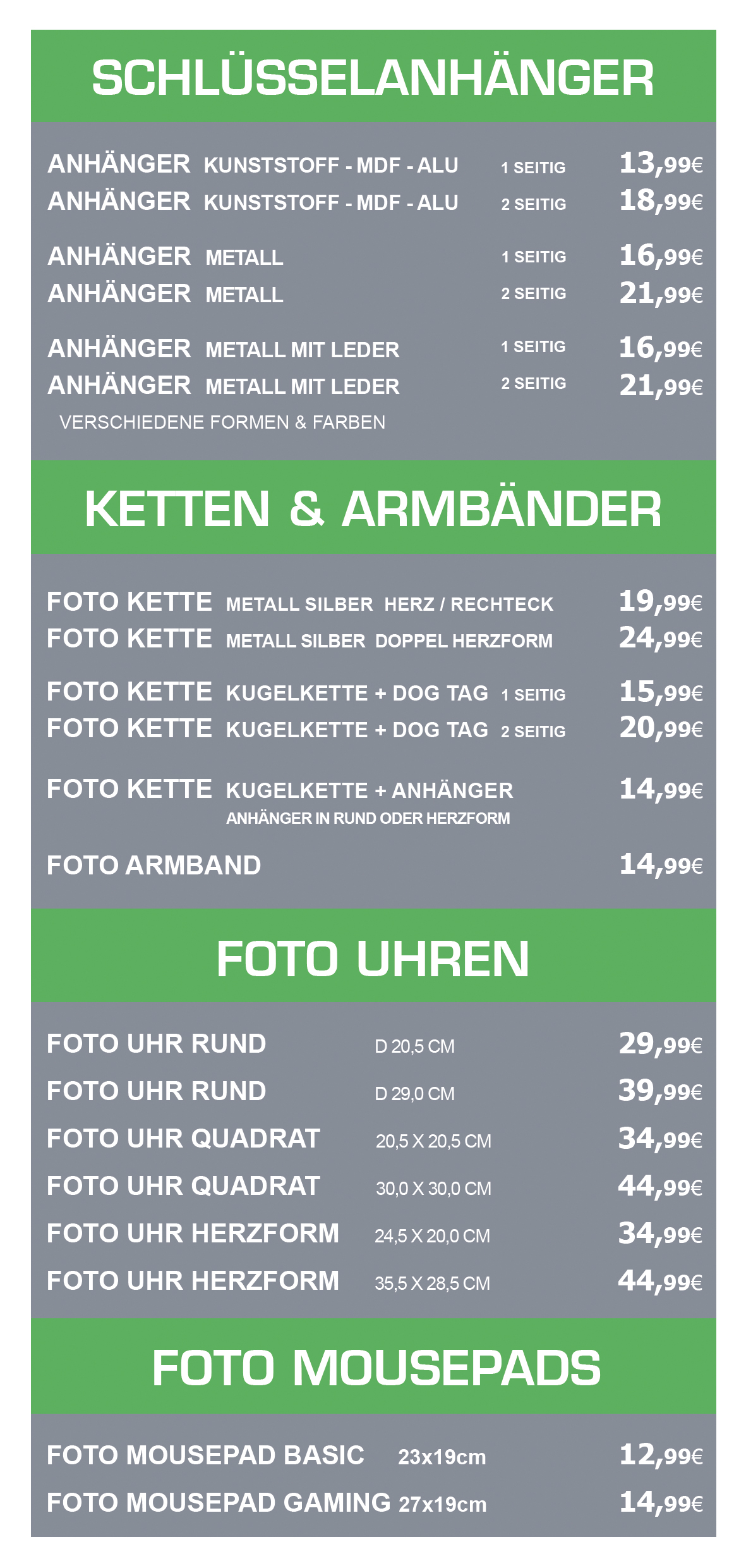 Geschenkartikel-Preise